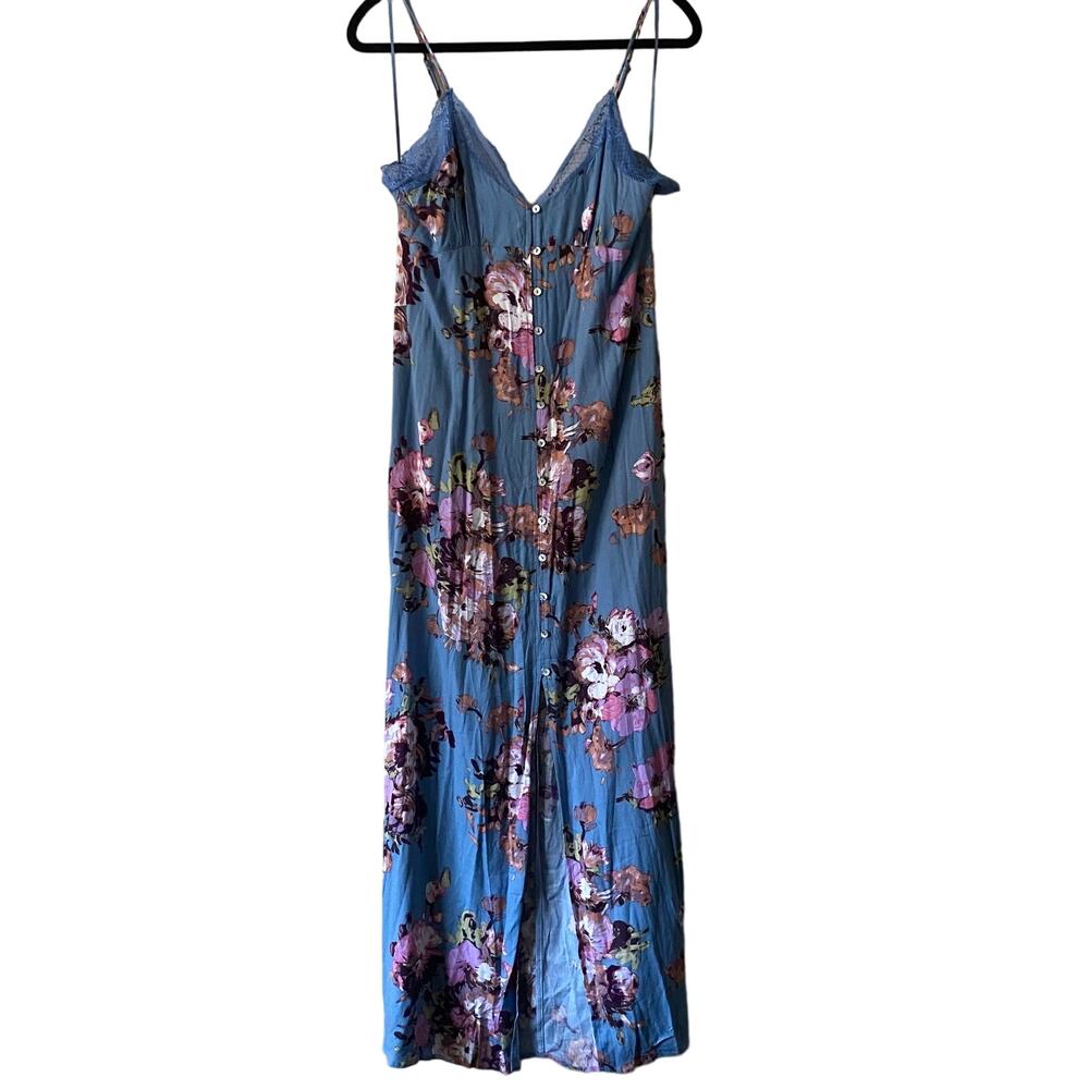 LOVESTITCH PRESSED FOR PETALS Floral Maxi Lace Fairy Dress SZ L - Picture 2 of 14